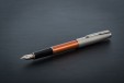 Ручка перьевая Parker Sonnet Sand Blasted Metal&Orange Lacquer