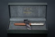 Ручка перьевая Parker Sonnet Sand Blasted Metal&Orange Lacquer