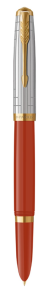 Перьевая ручка Parker Rage Red GT