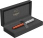 Ручка перьевая Parker Sonnet Sand Blasted Metal&Orange Lacquer