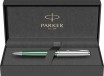 Ручка шариковая Parker Sonnet Sand Blasted Metal&Green Lacquer