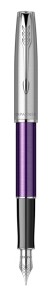 Ручка перьевая Parker Sonnet Sand Blasted Metal&Violet Lacquer