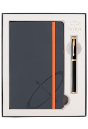 Набор Parker IM Black GT (ручка роллер + блокнот)